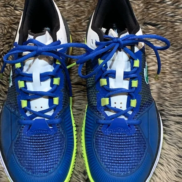 Lacoste AG-LT21 Ultra Tennis Shoes Men's NWOT Blue - BLU/BLK • 2M7 Size 10.5 - Picture 2 of 14